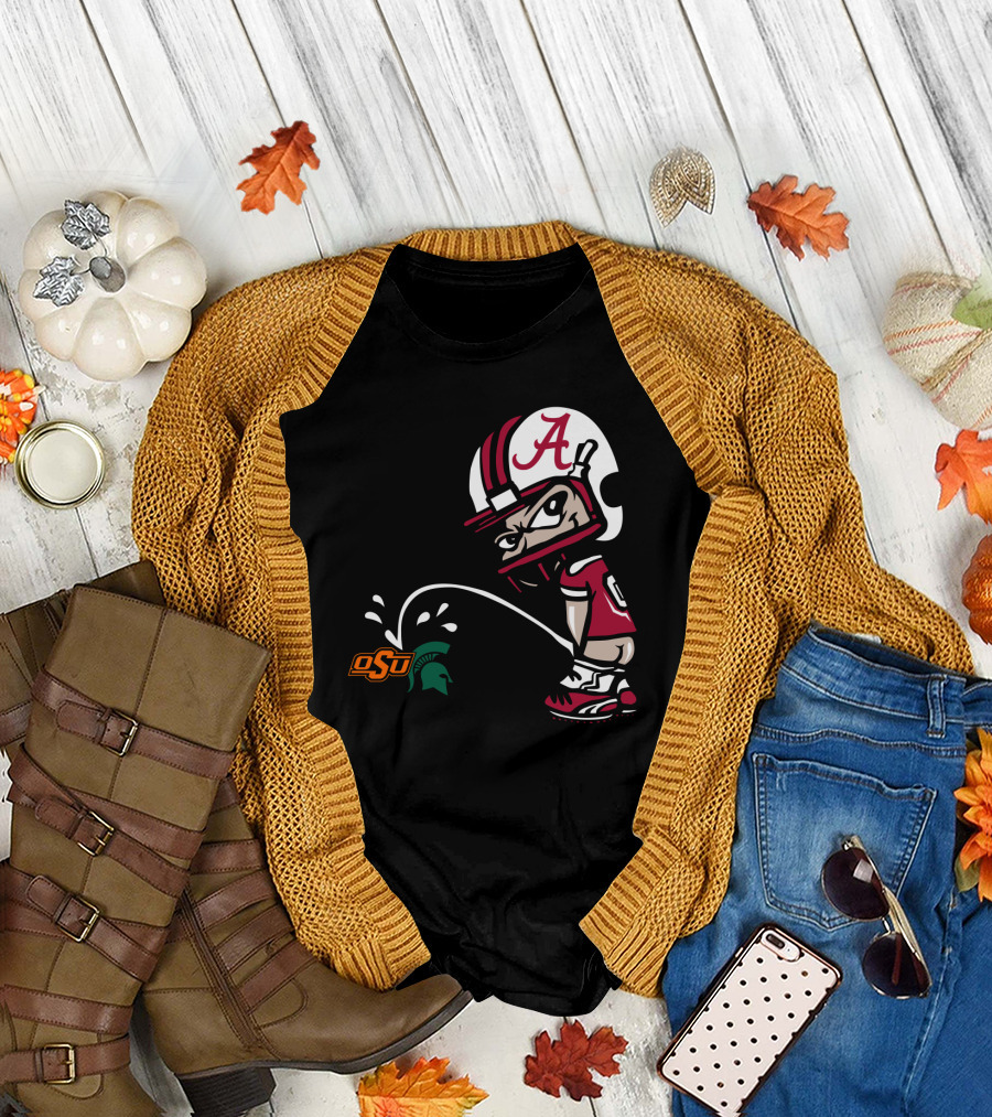 Alabama Crimson Tide Football Vs Osu Spartans Rivalry Satire T-Shirt