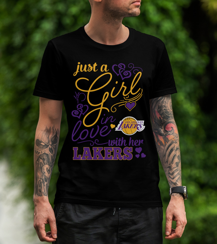 Just A Girl In Love With Her Los Angeles Lakers T-Shirt