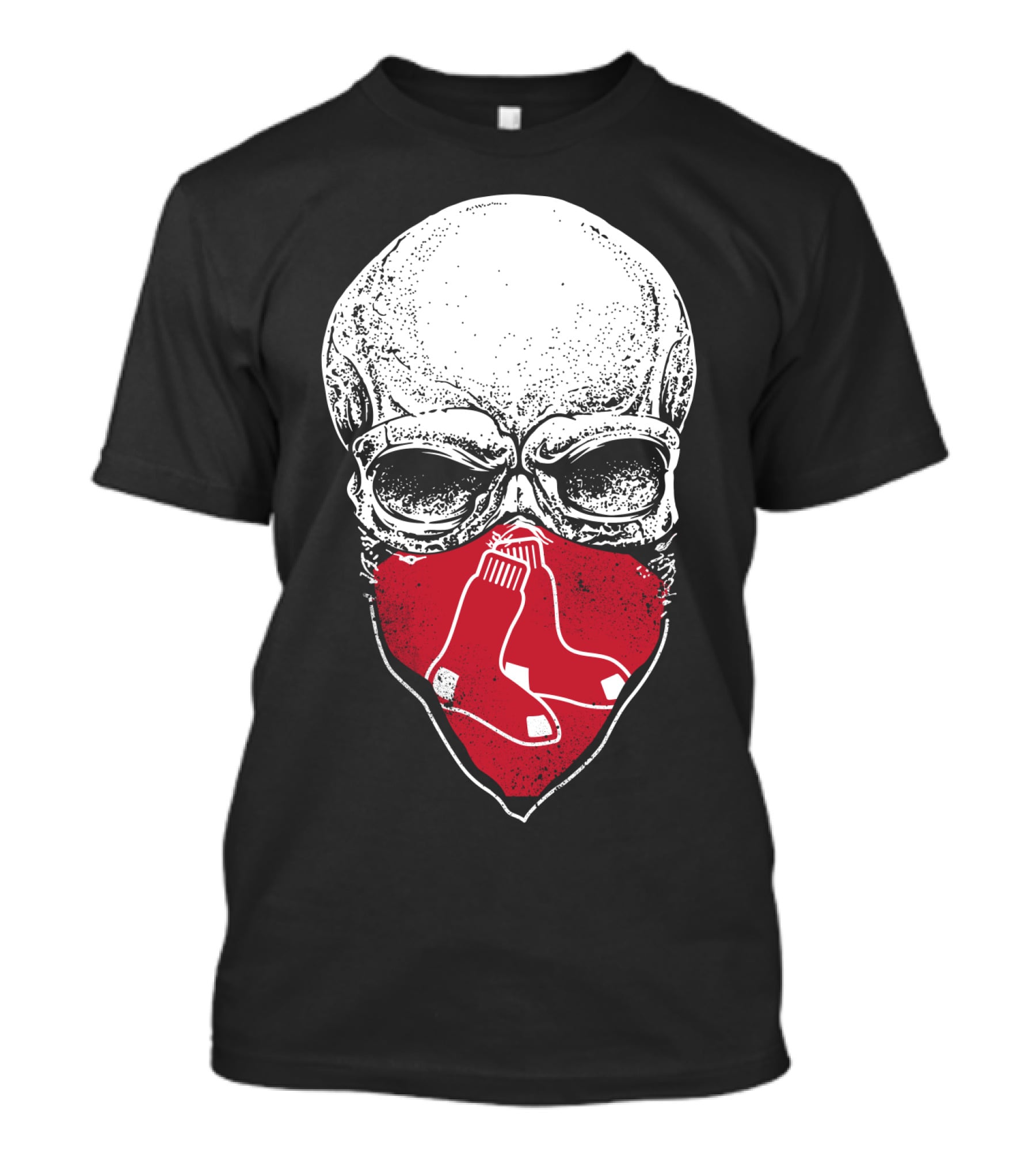 Boston Red Sox Skull Bandana T-Shirt