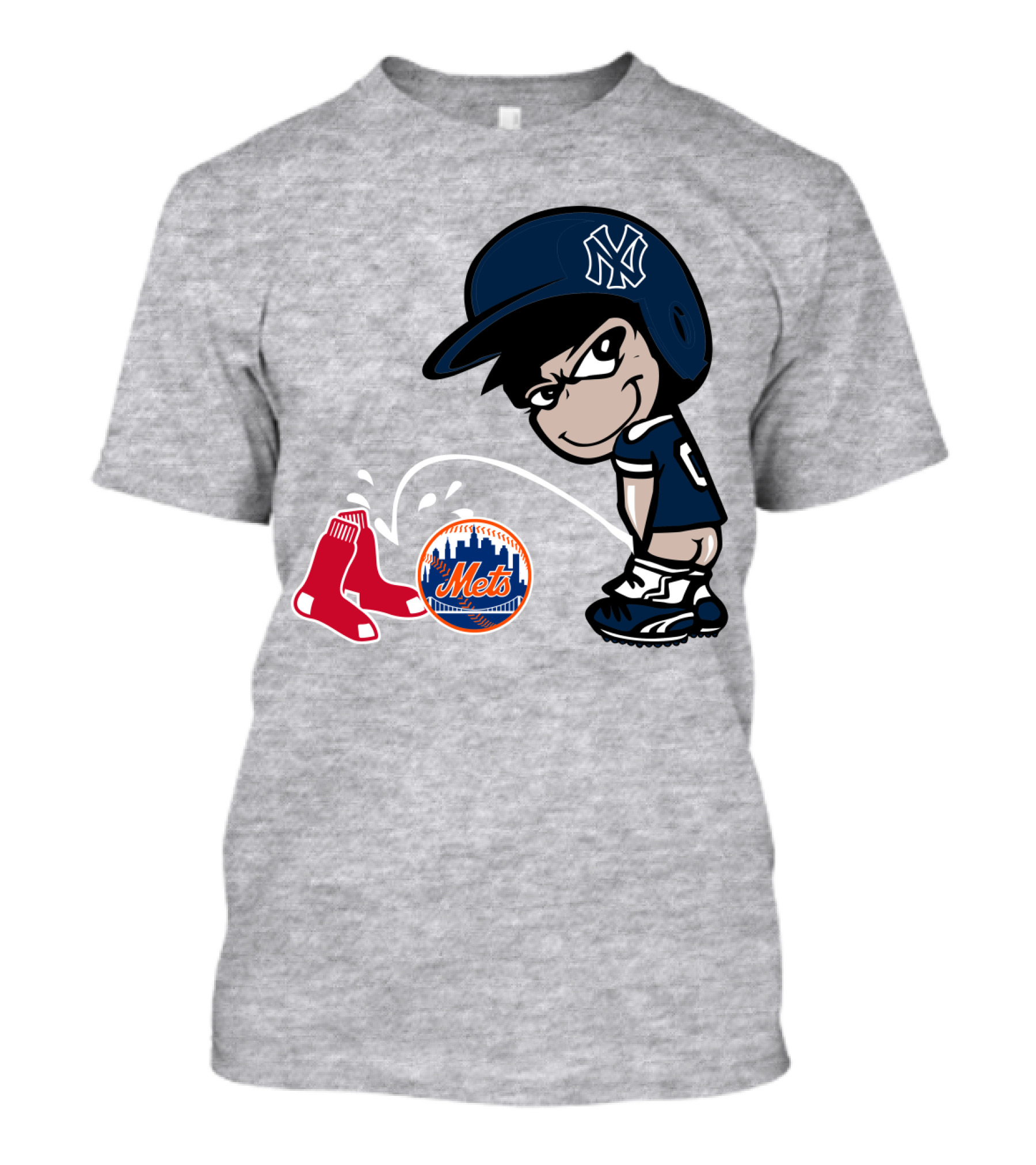 New York Yankees Vs Red Sox Mets Rivalry T-Shirt