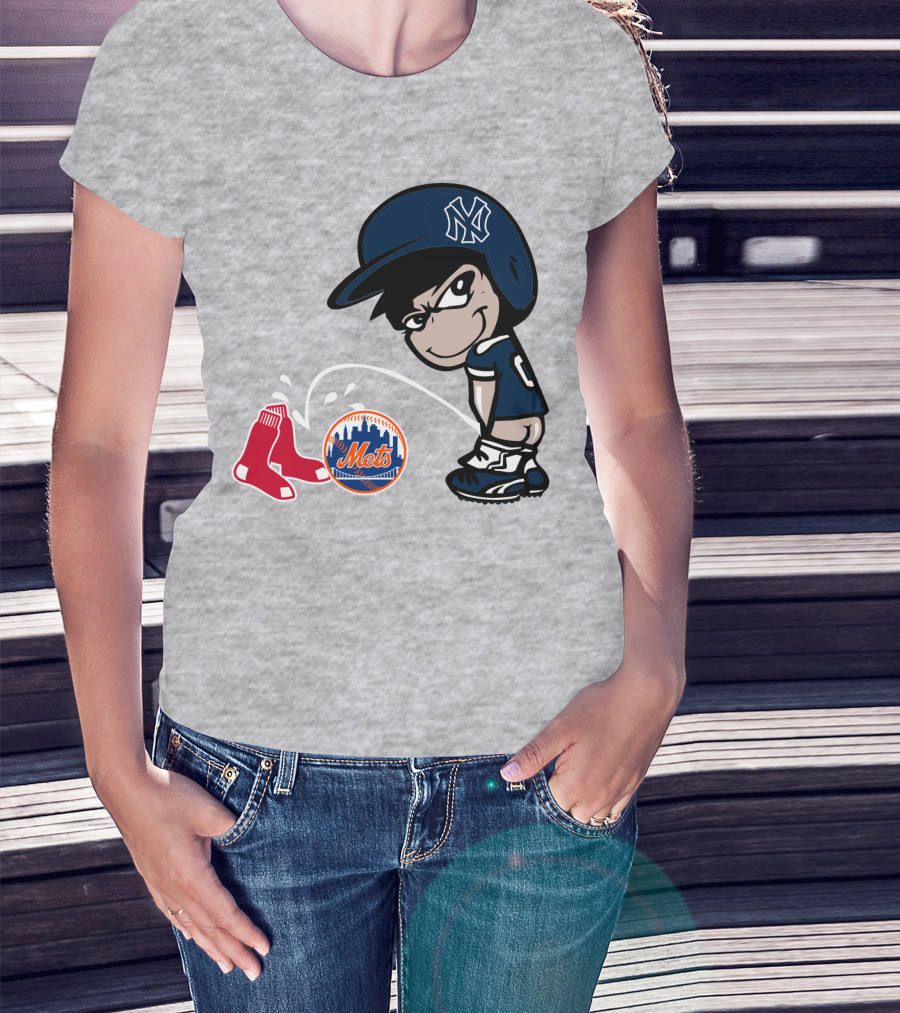 New York Yankees Vs Red Sox Mets Rivalry T-Shirt
