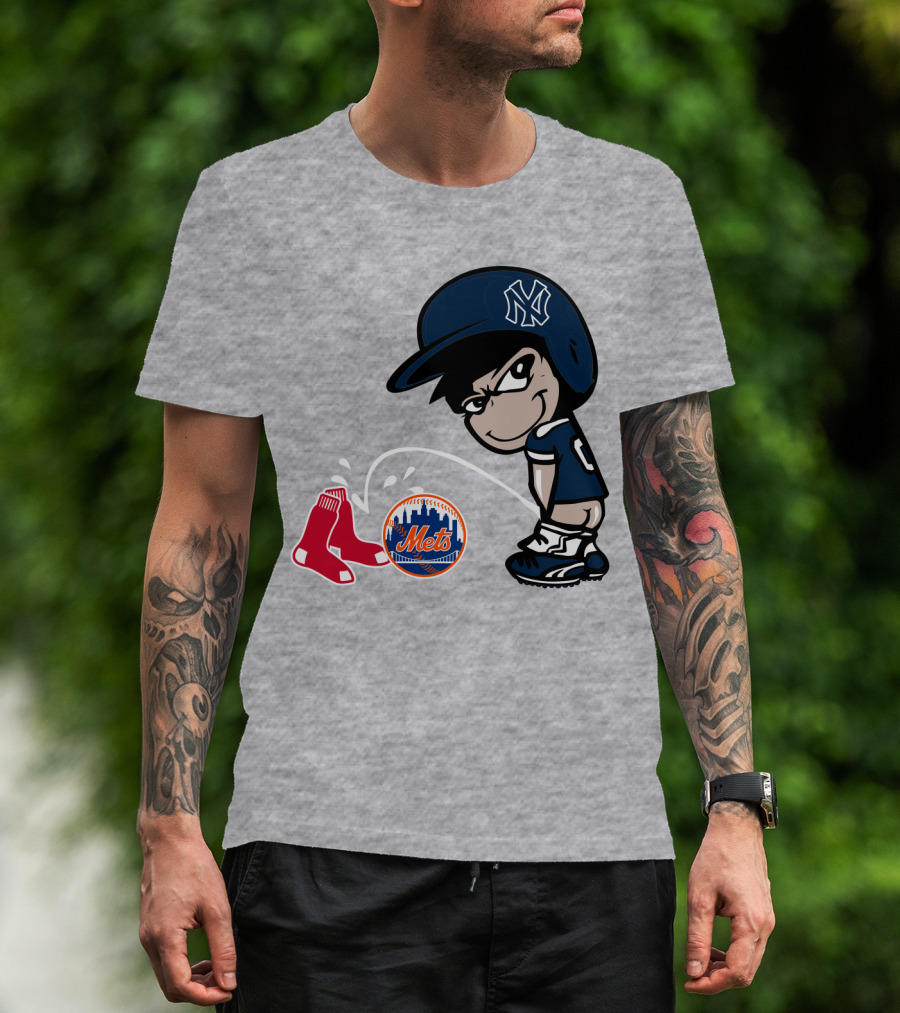 New York Yankees Vs Red Sox Mets Rivalry T-Shirt