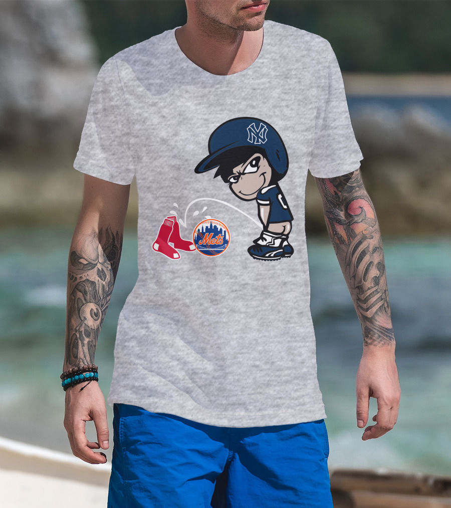 New York Yankees Vs Red Sox Mets Rivalry T-Shirt