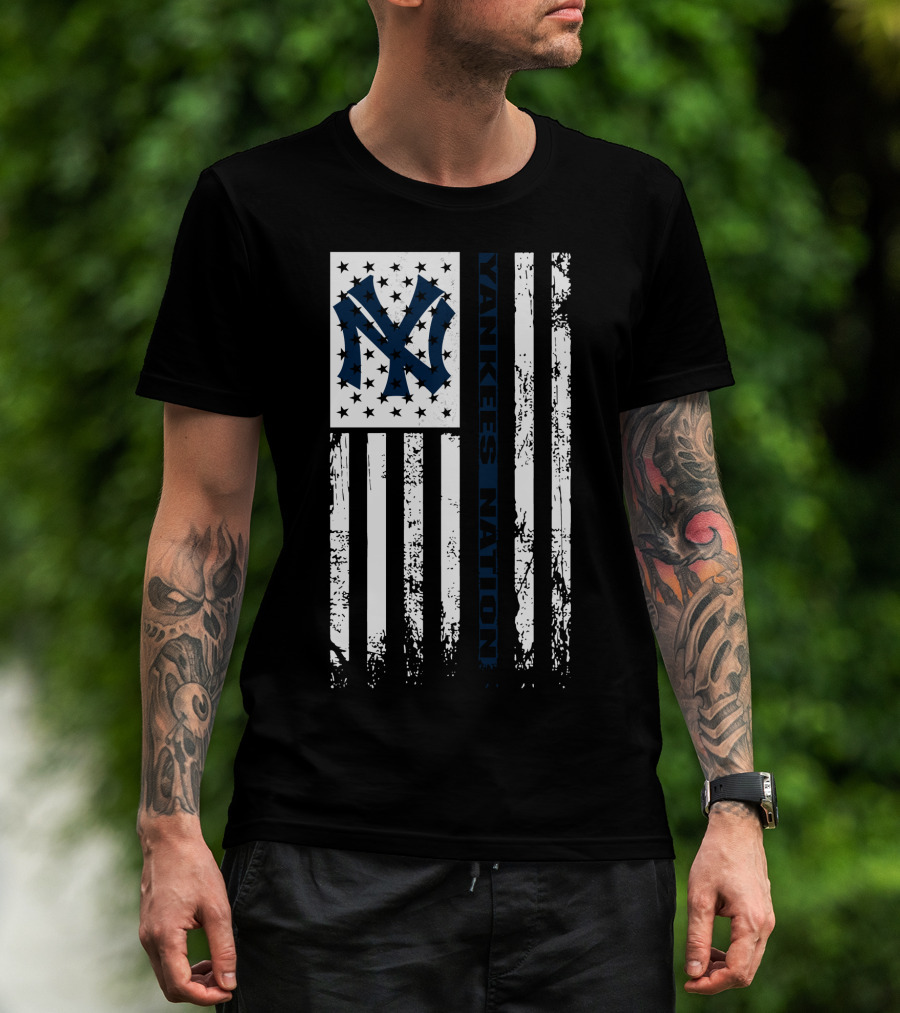 Yankees Nation New York Yankees Flag T-Shirt