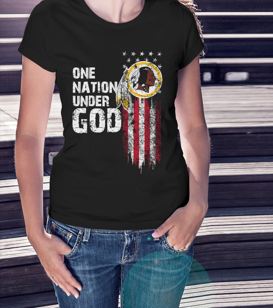 One Nation Under God Washington Redskins T-Shirt