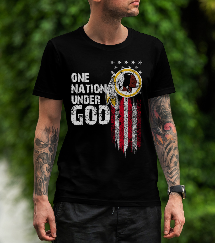 One Nation Under God Washington Redskins T-Shirt