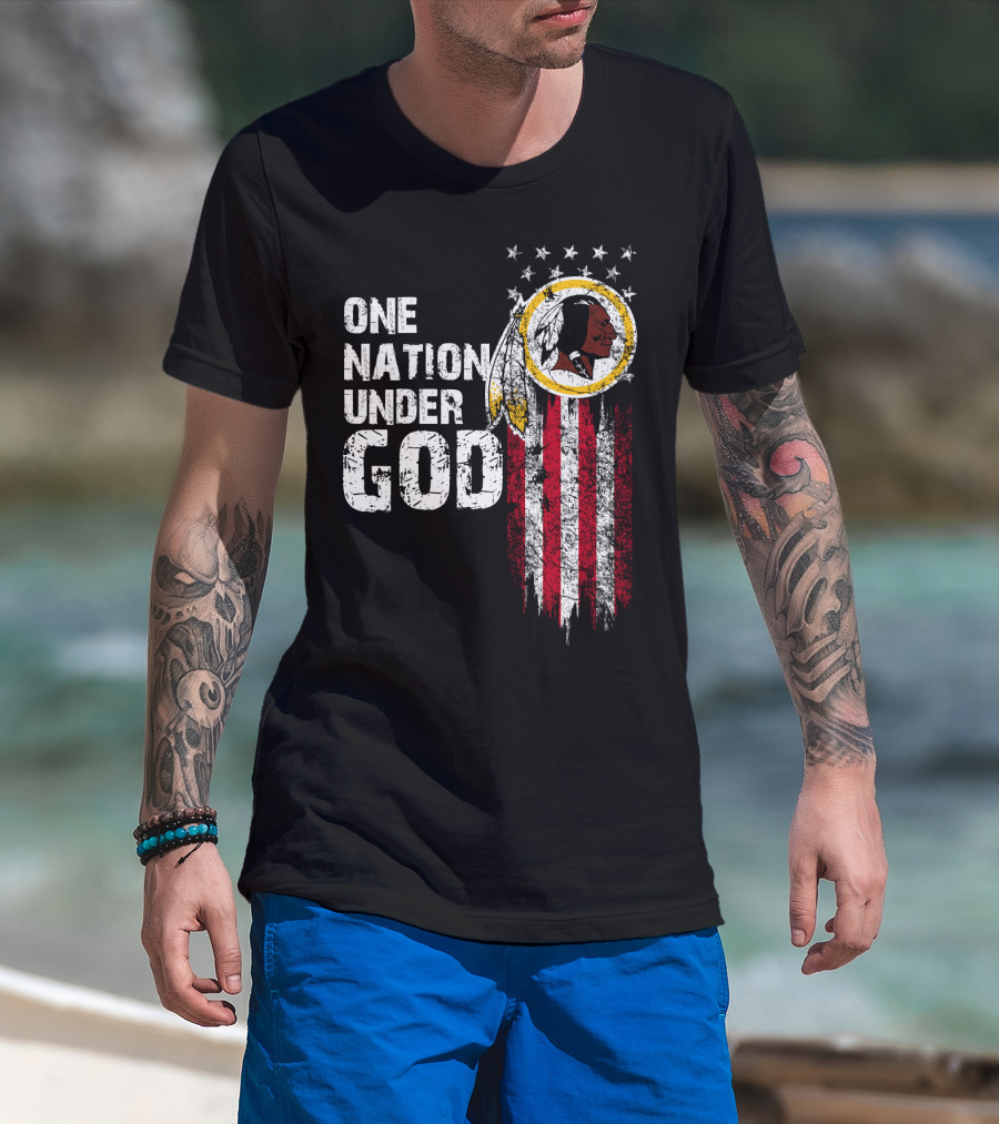 One Nation Under God Washington Redskins T-Shirt