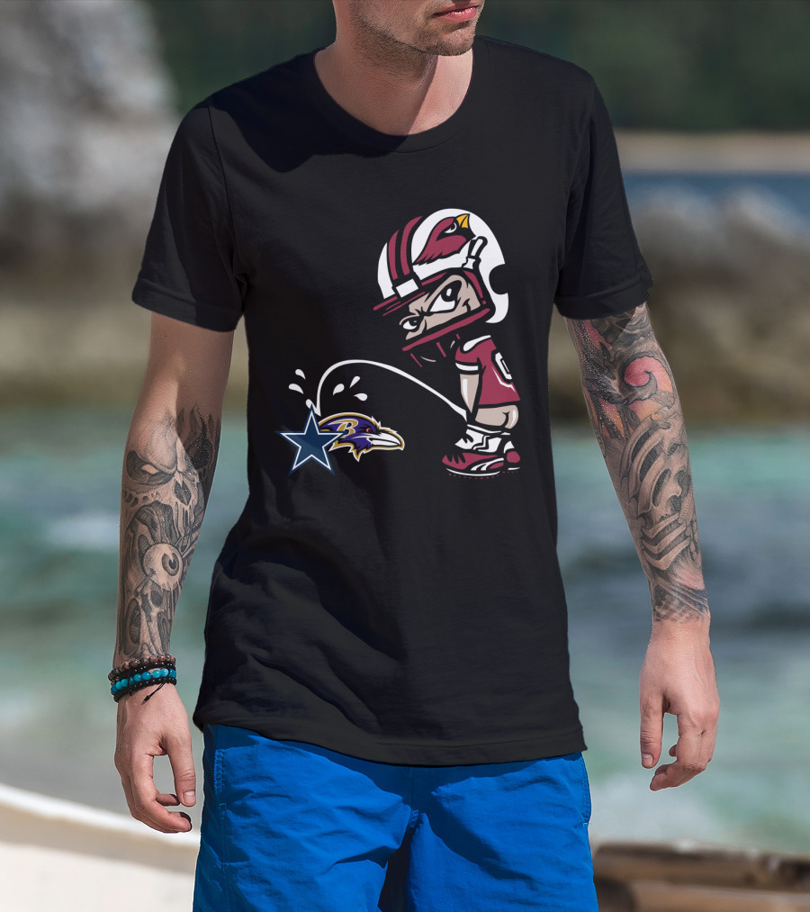 Arizona Cardinals Dallas Cowboys Baltimore Ravens T-Shirt