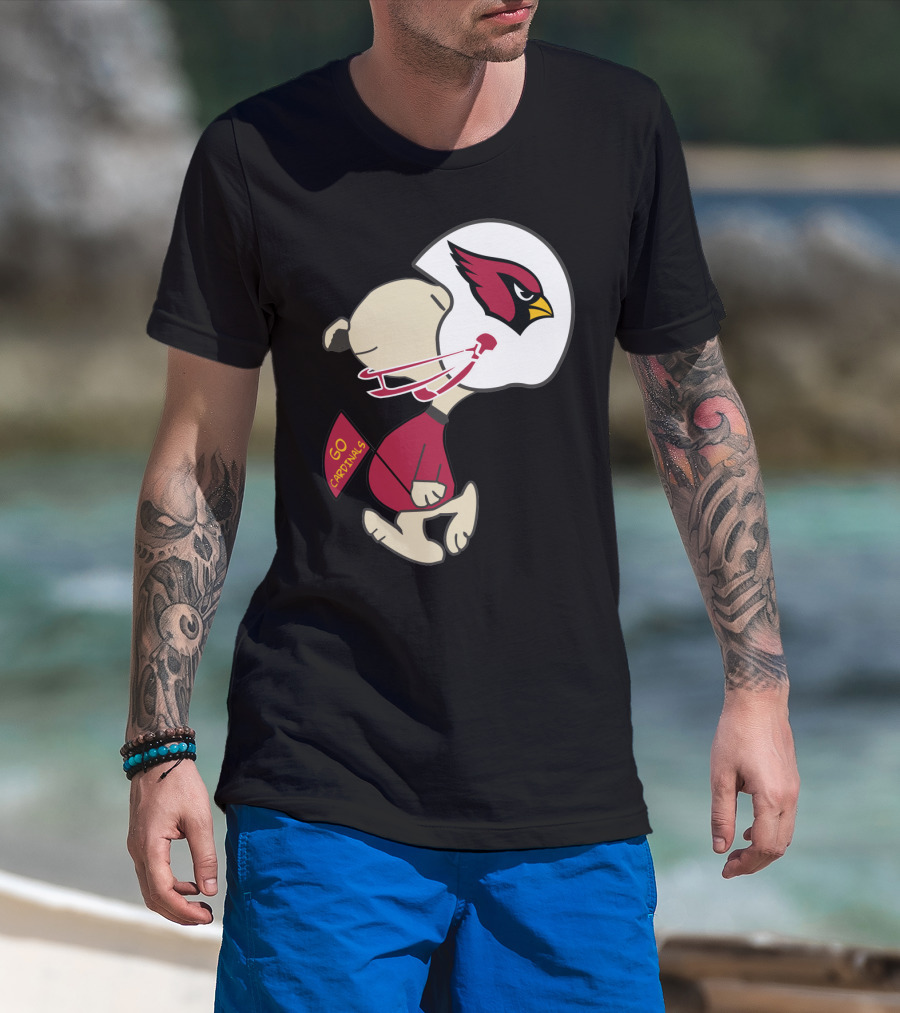 Go Cardinals Fans Helmet T-Shirt