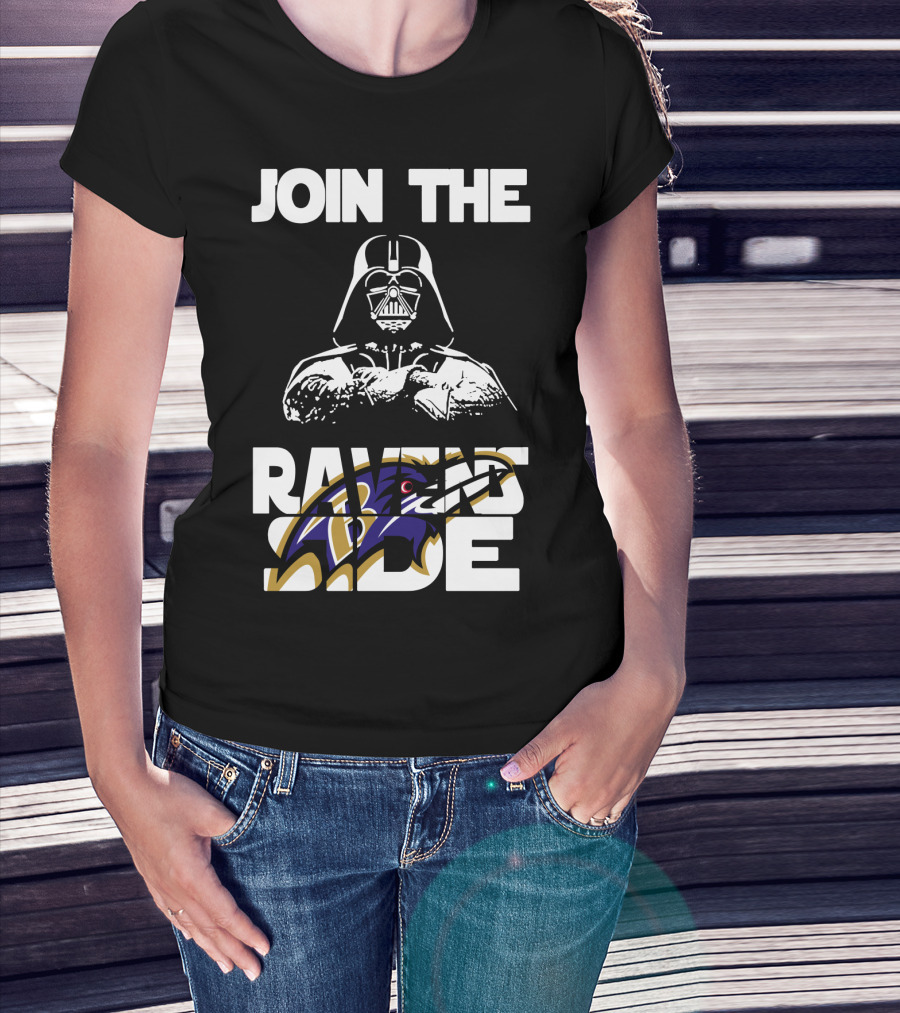 Join The Ravens Side Baltimore Ravens Football Fandom Merchandise T-Shirt