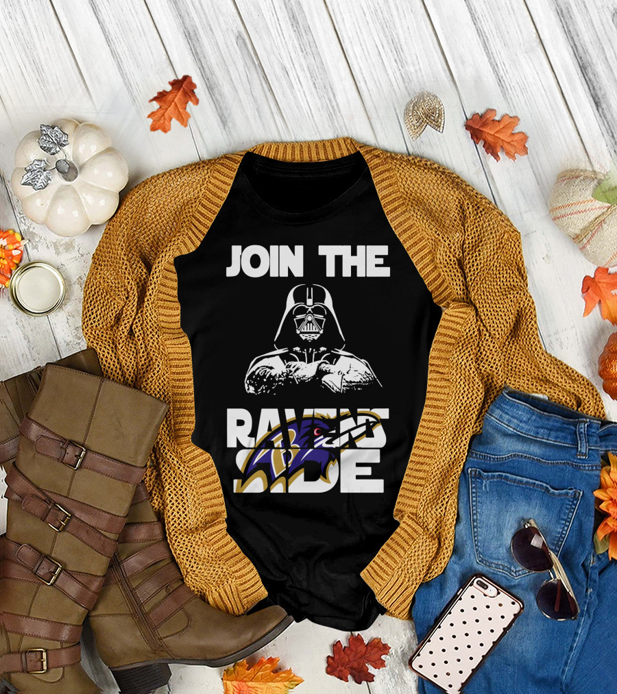 Join The Ravens Side Baltimore Ravens Football Fandom Merchandise T-Shirt