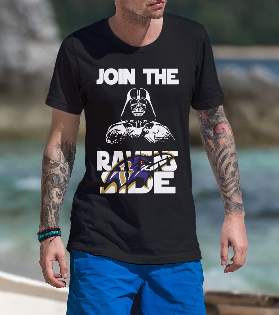 Join The Ravens Side Baltimore Ravens Football Fandom Merchandise T-Shirt