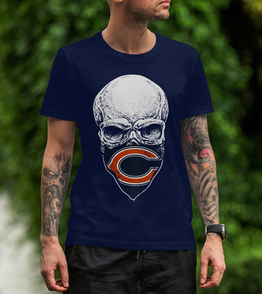 Chicago Bears Skull T-Shirt