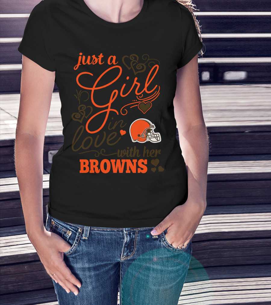 Just A Girl In Love With Her Browns T-Shirt