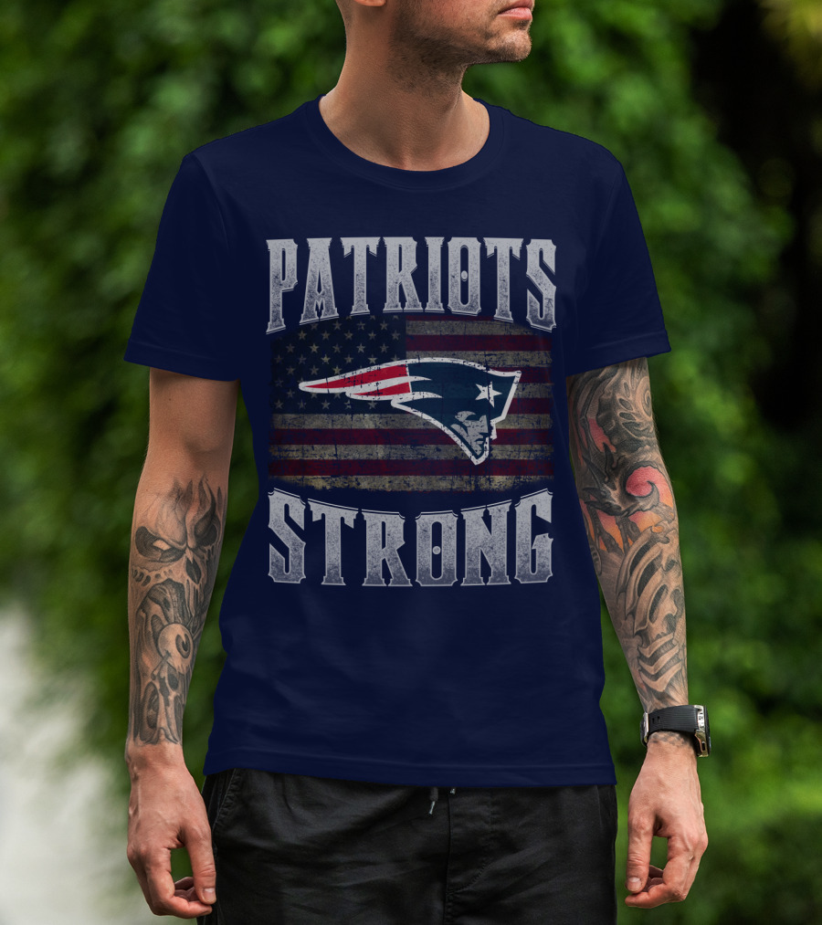 Patriots Strong Flag New England Patriots T-Shirt