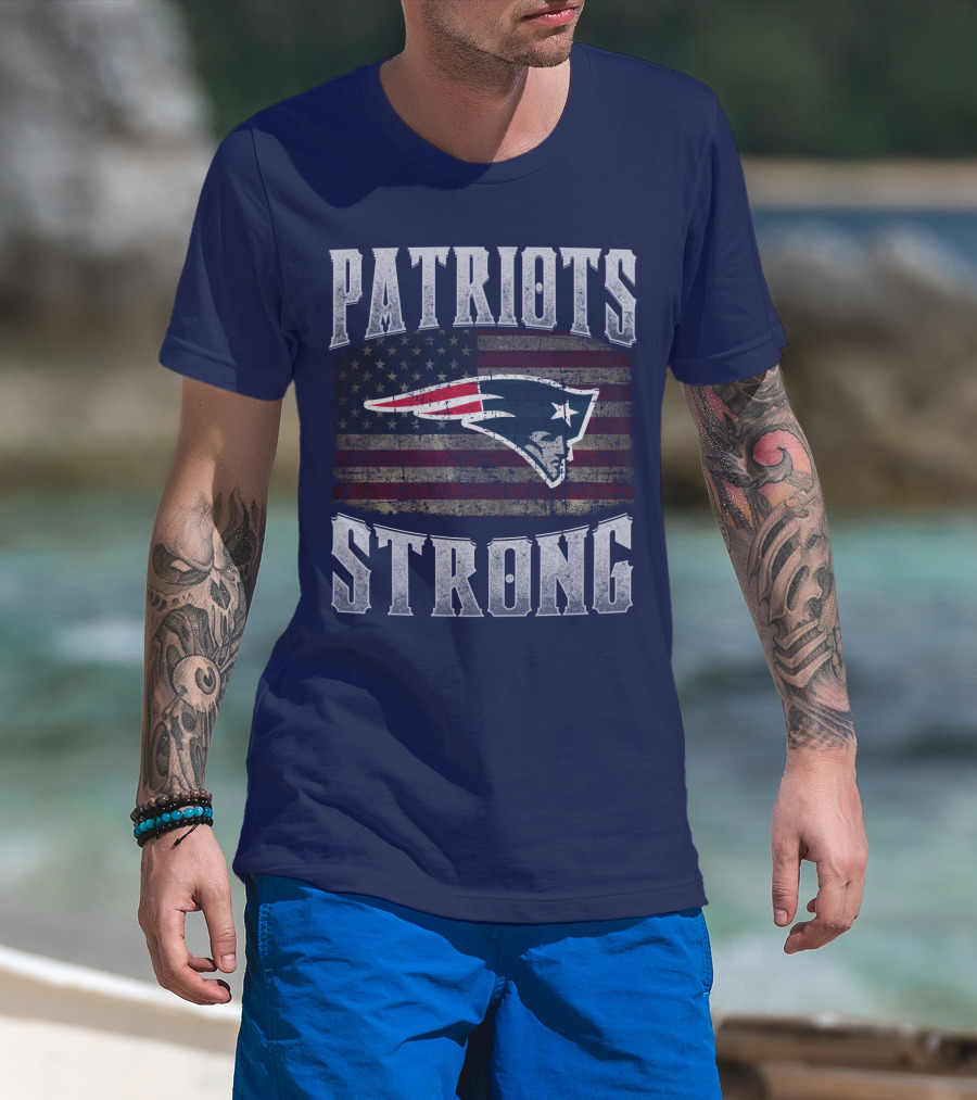Patriots Strong Flag New England Patriots T-Shirt