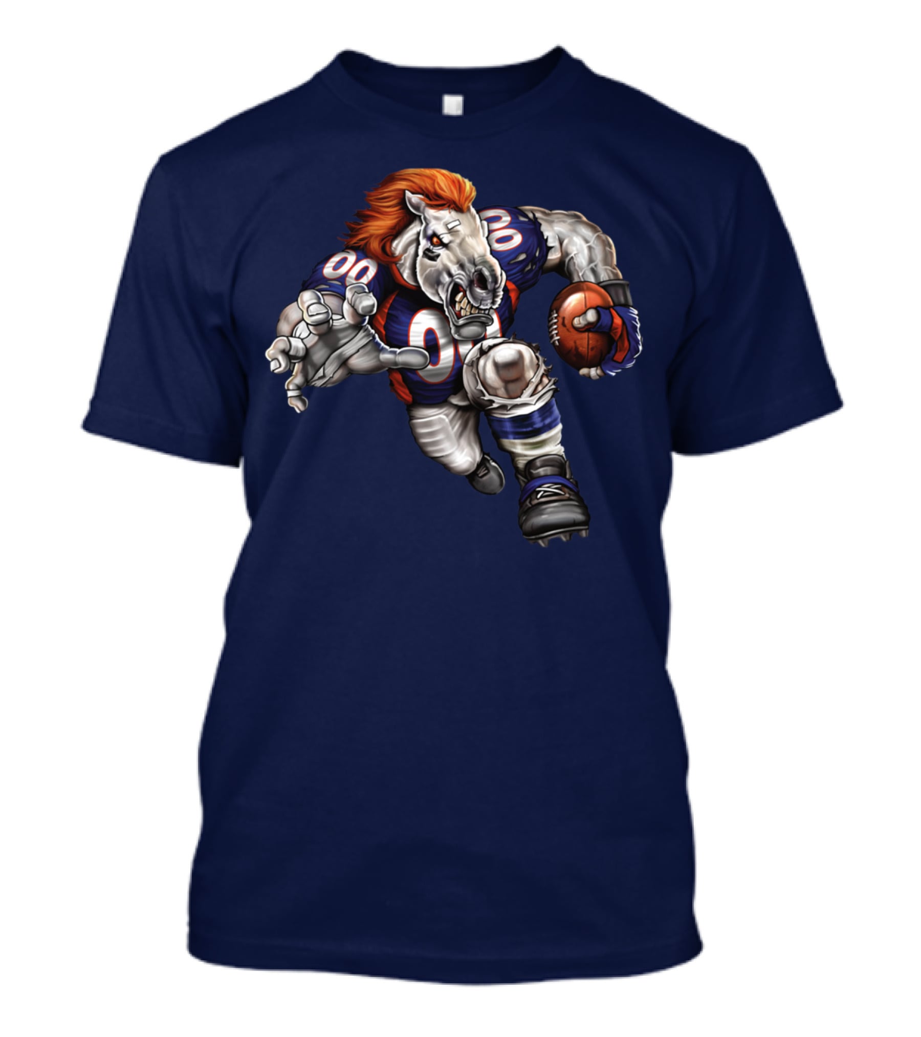 Denver Broncos Football Horse With Jersey And Ball T-Shirt