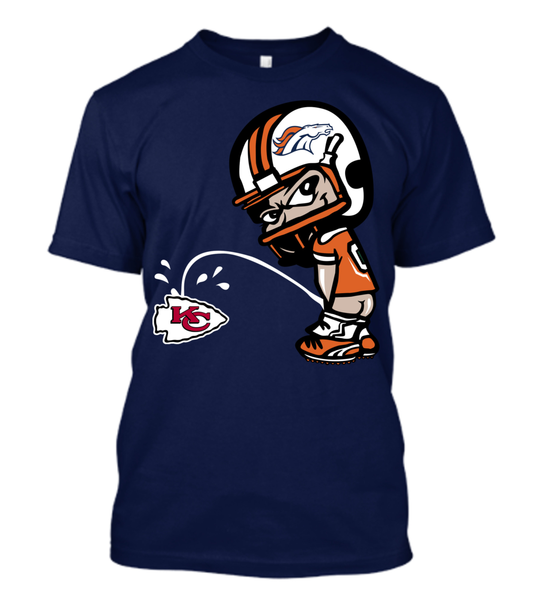 Denver Broncos Kc Rivalry Football Humor T-Shirt