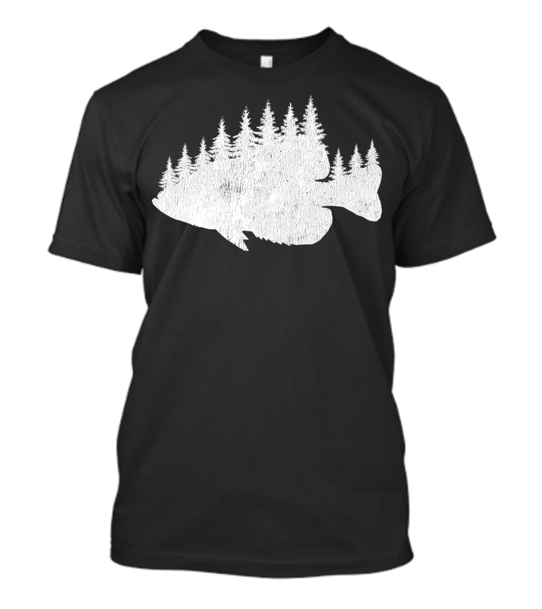 Crappie Fishing Treeline Panfish Forest T-Shirt