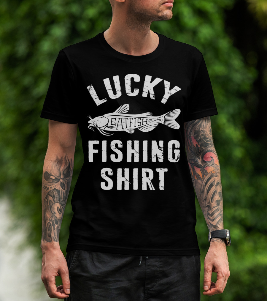Lucky Catfish Fishing T-Shirt