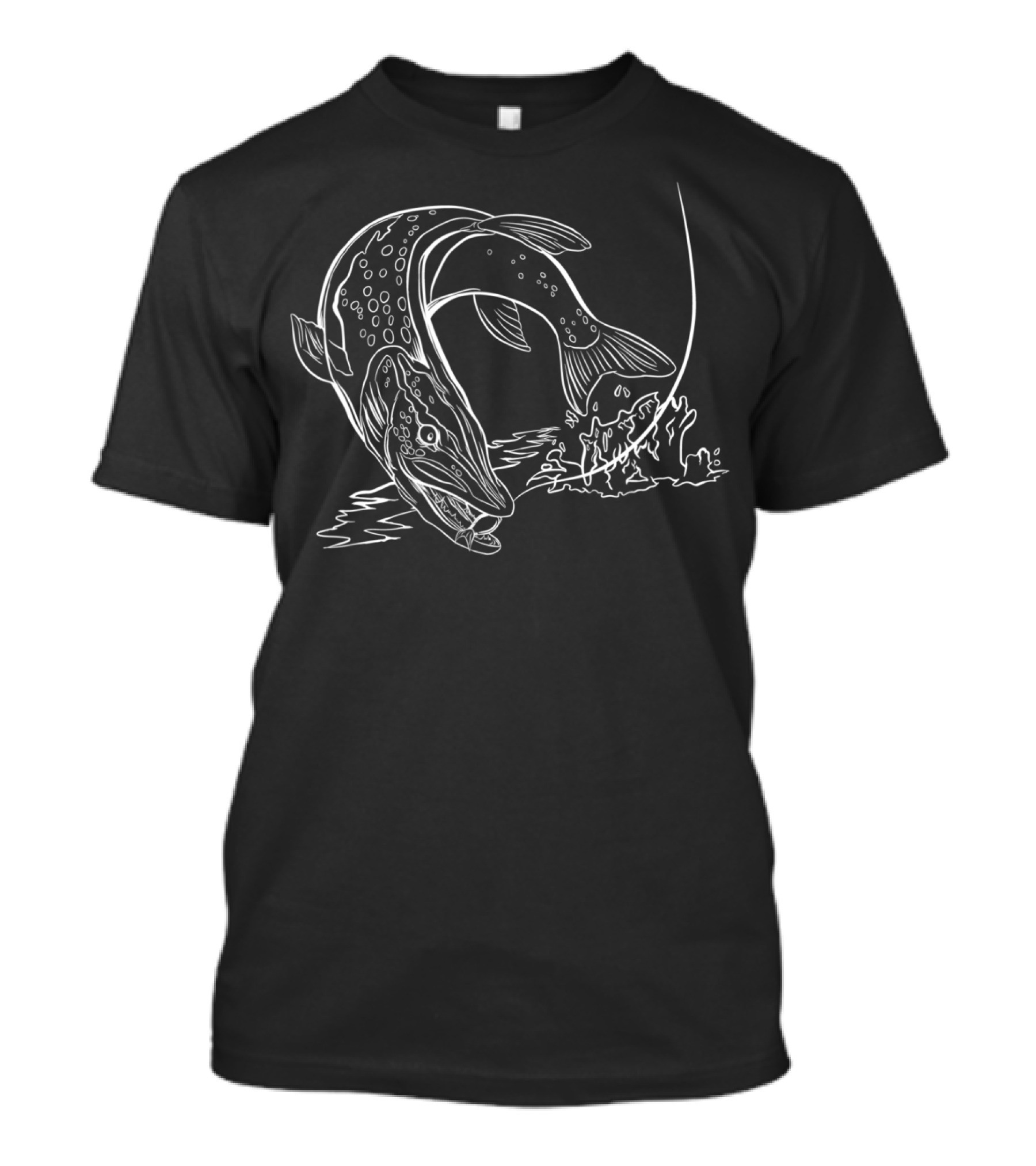Mens Musky Fishing Esox Nature T-Shirt
