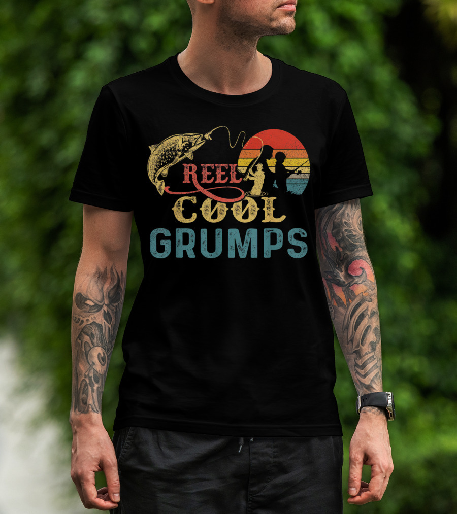 Reel Cool Grumps Vintage Fishing Nature Lovers T-Shirt