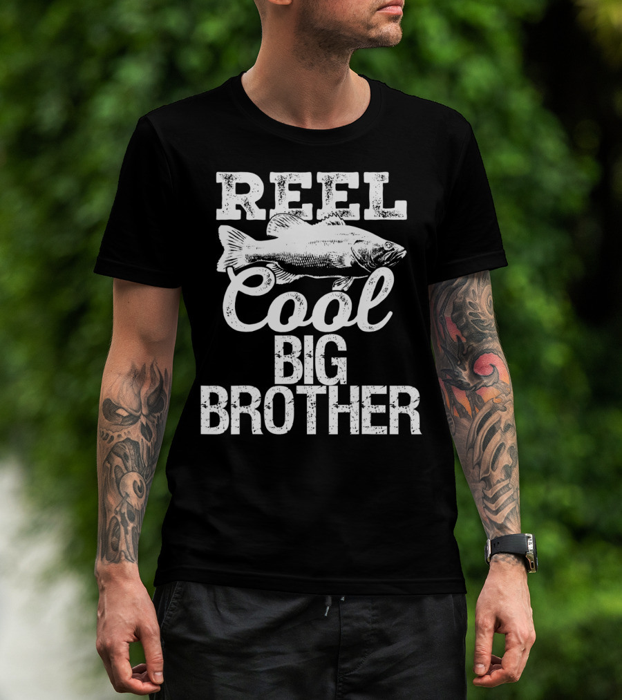 Reel Cool Big Brother Fishing Outdoor Angler Iconic T-Shirt