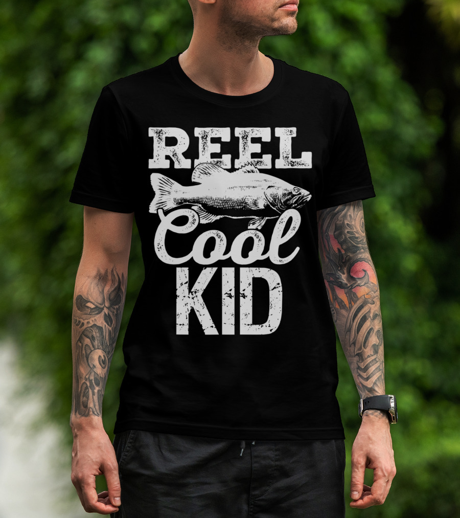 Reel Cool Kid Fishing Outdoor Angler T-Shirt