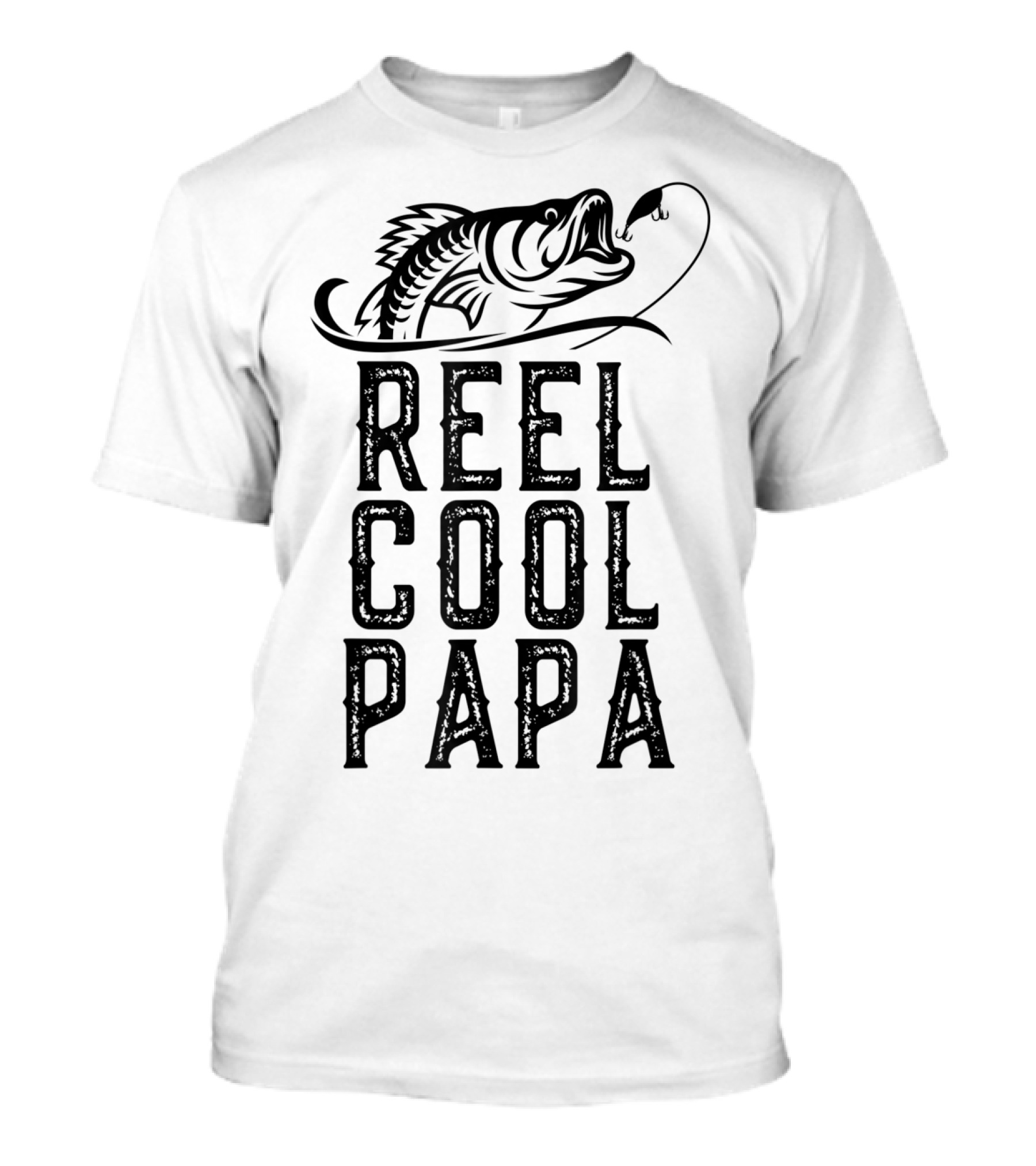 Reel Cool Papa Fishing Fish Hook T-Shirt