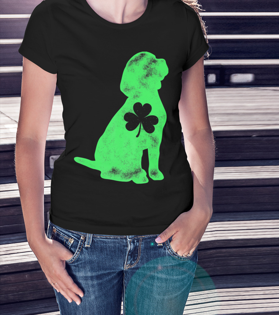 Beagle St Patricks Day Shamrock T-Shirt