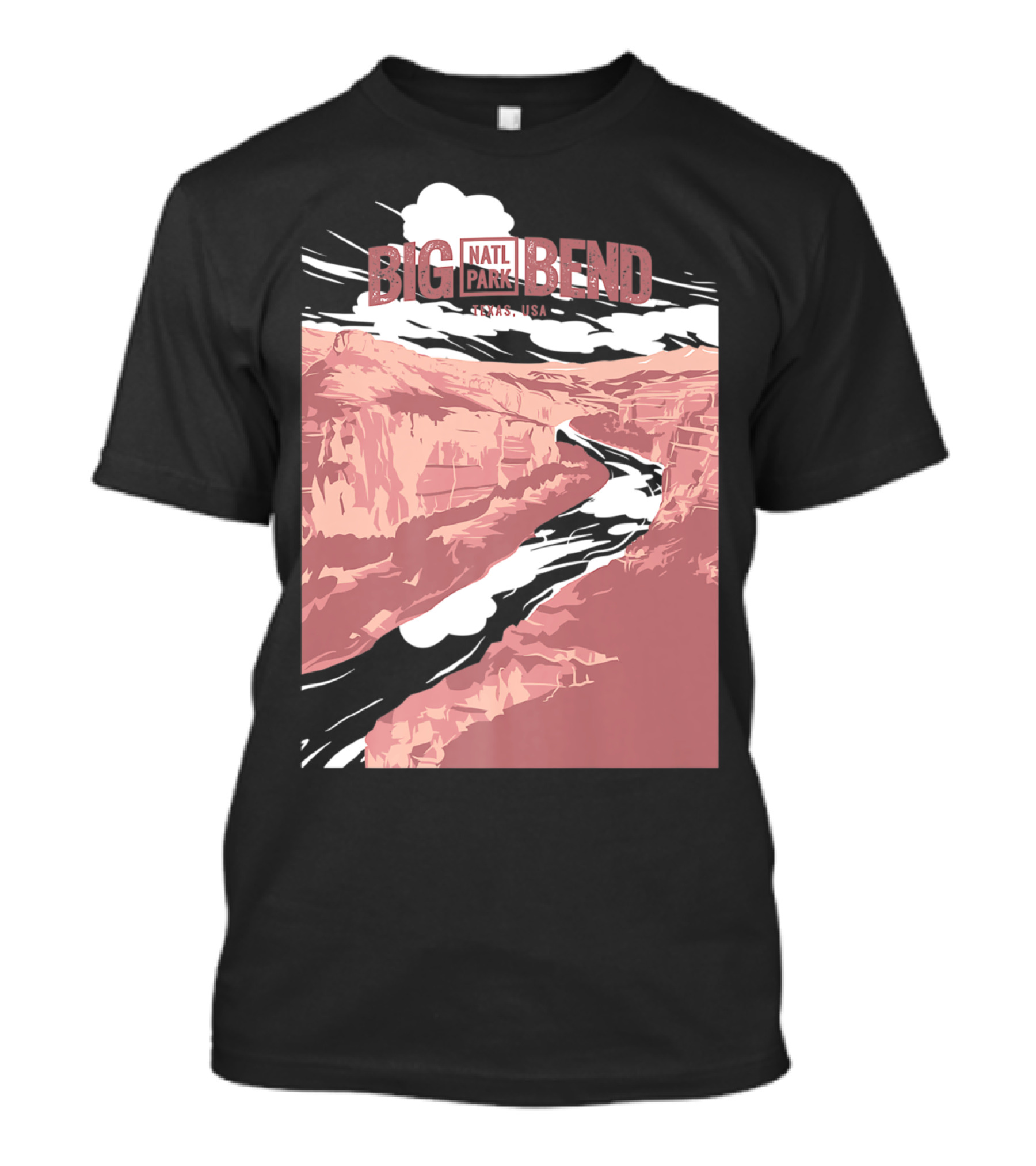 Big Bend Natl Park Texas USA Canyon Scene T-Shirt