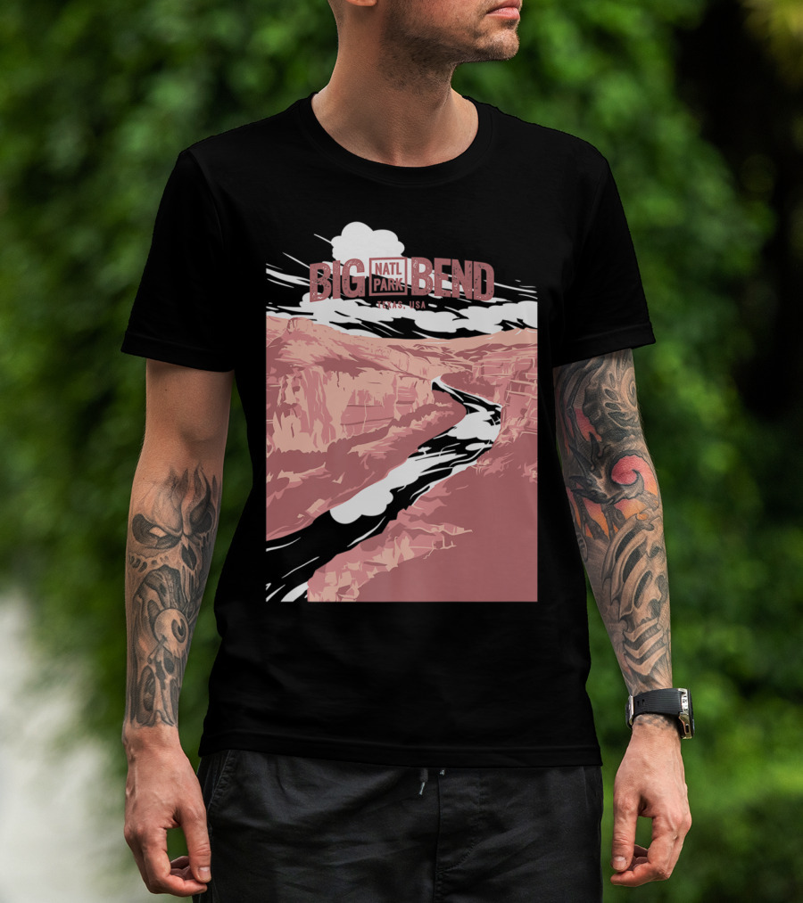 Big Bend Natl Park Texas USA Canyon Scene T-Shirt