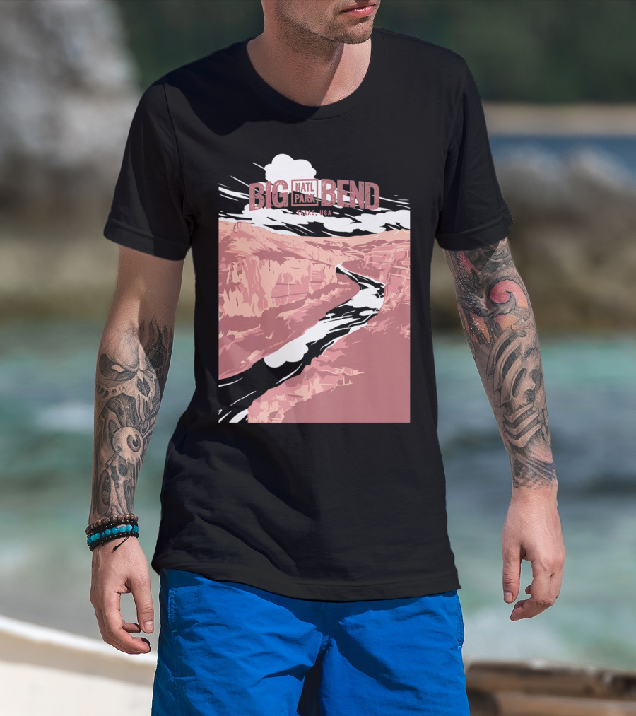 Big Bend Natl Park Texas USA Canyon Scene T-Shirt