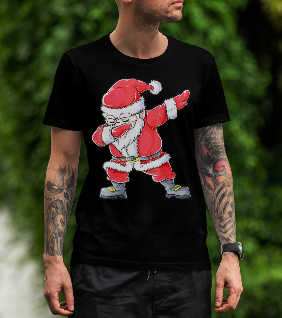 Christmas Santa Dabbing Kids Girls T-Shirt