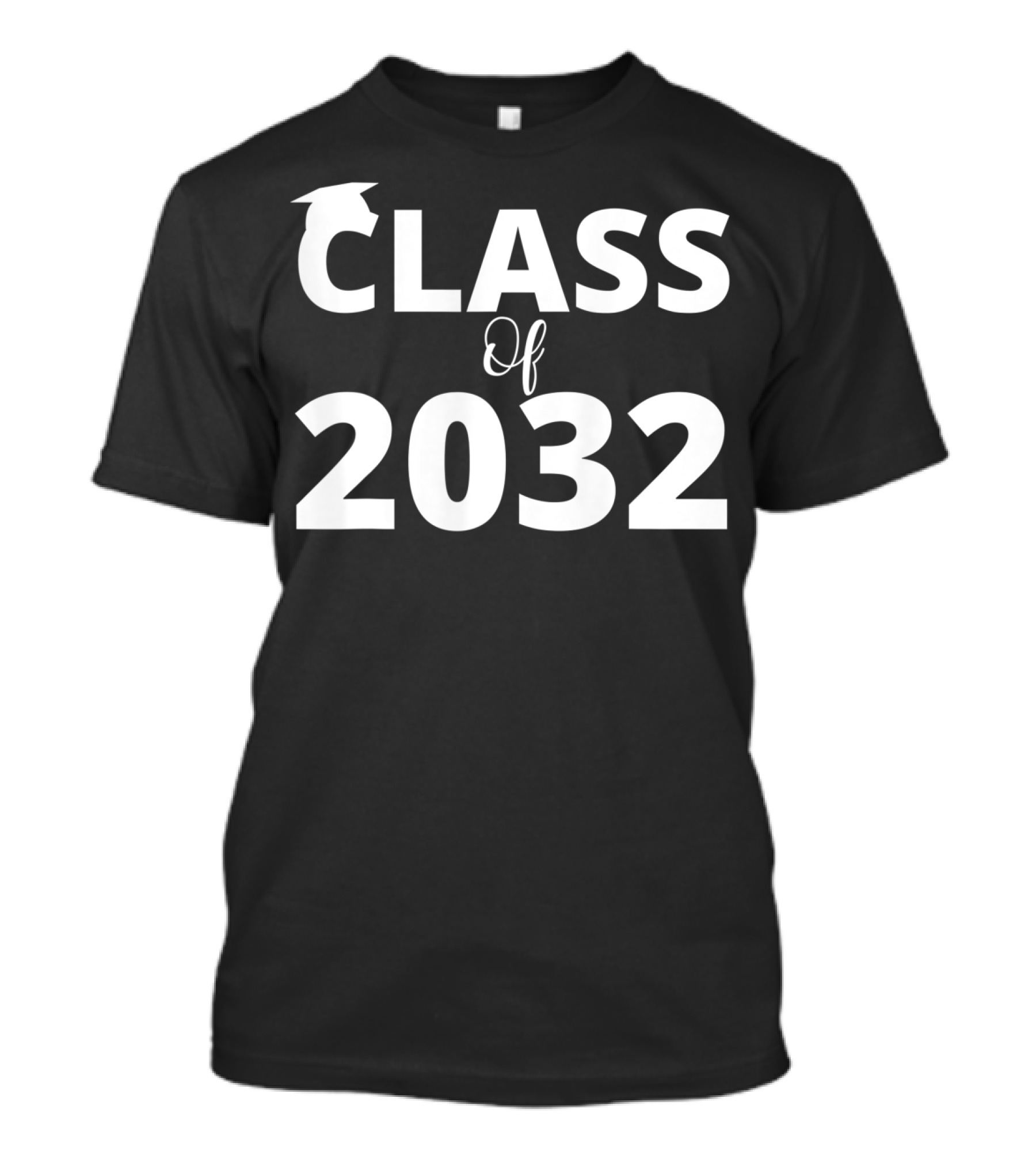 Class Of 2032 Graduation Cap T-Shirt