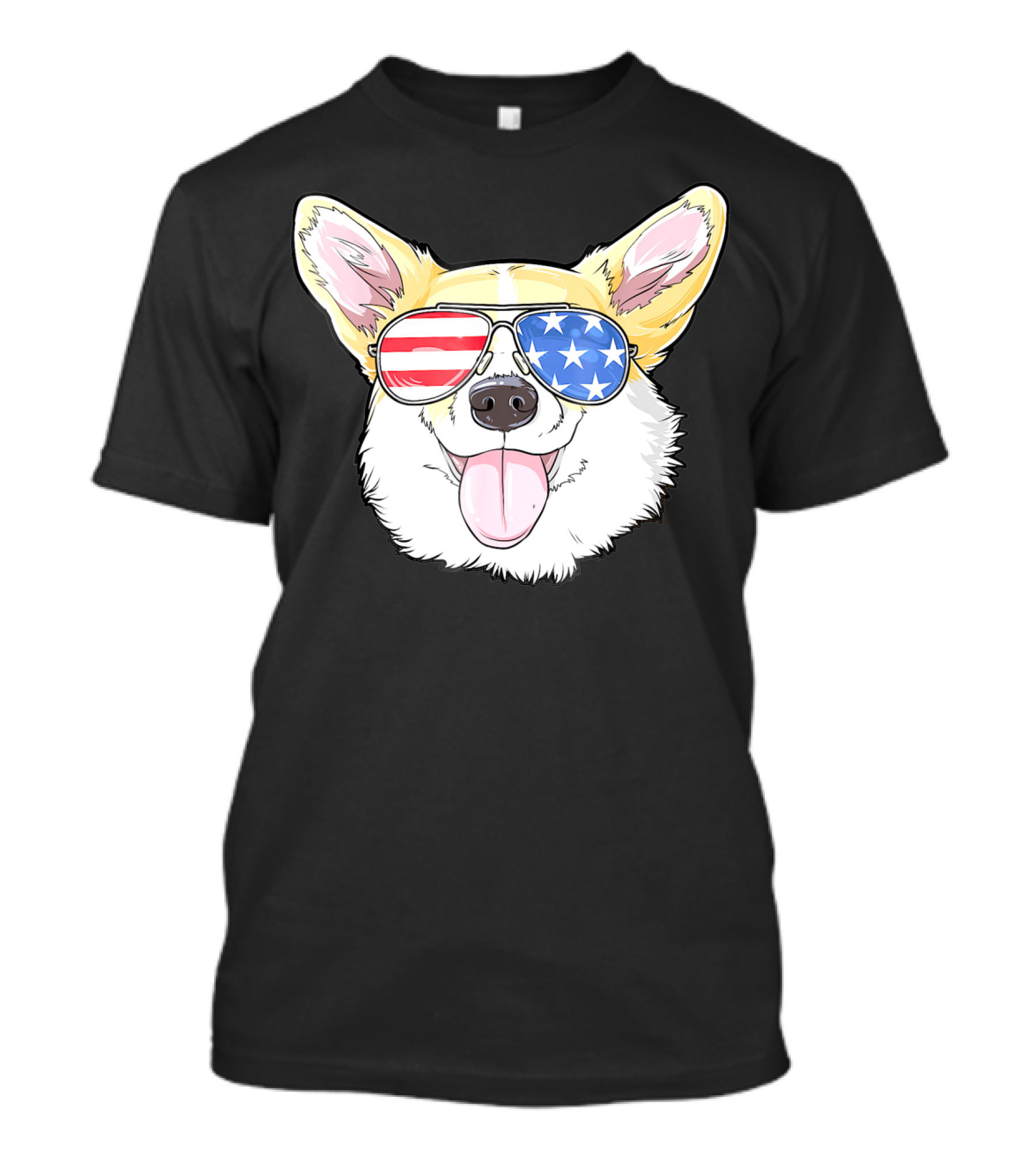 Corgi American 4th Of July Sunglasses USA Puppy T-Shirt