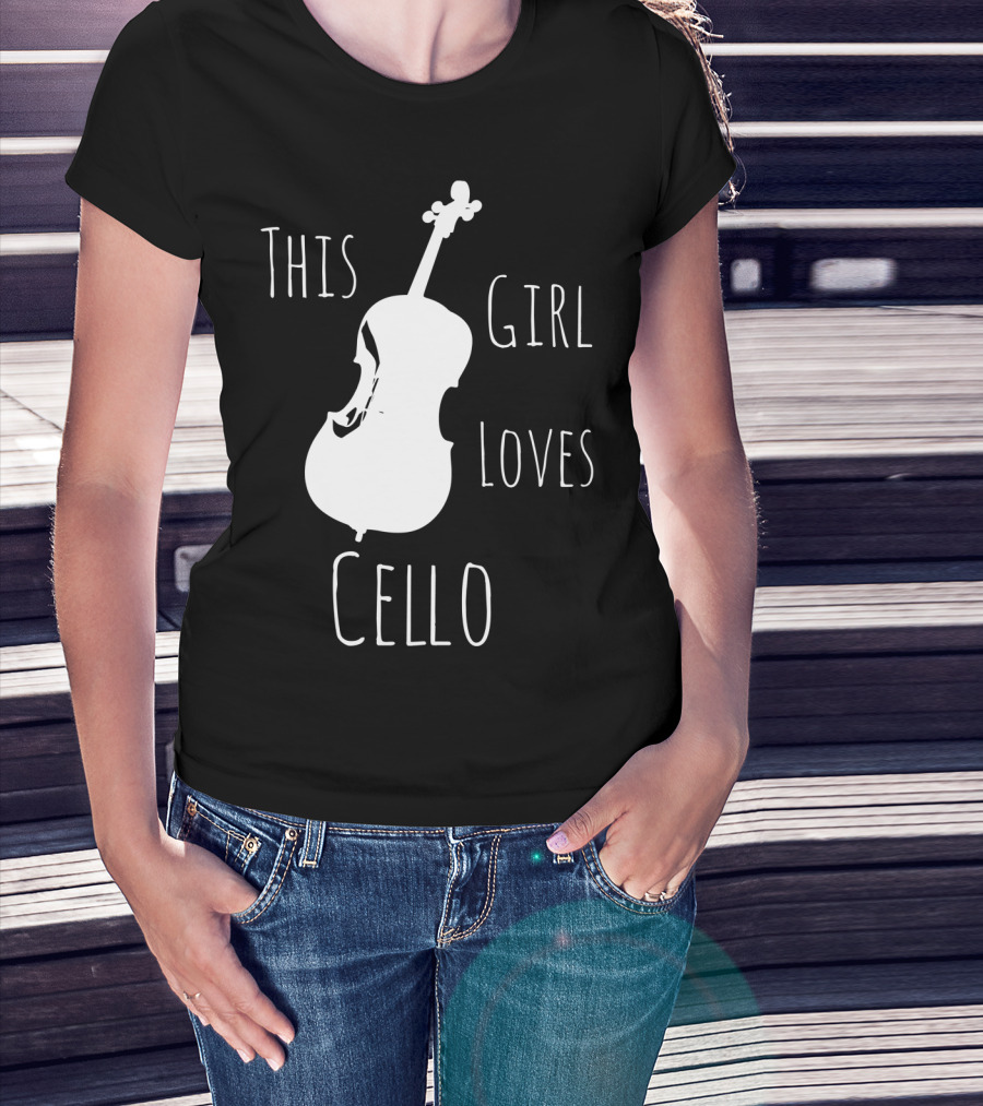 This Girl Loves Cello Fun Cute Girls Clothing T-Shirt