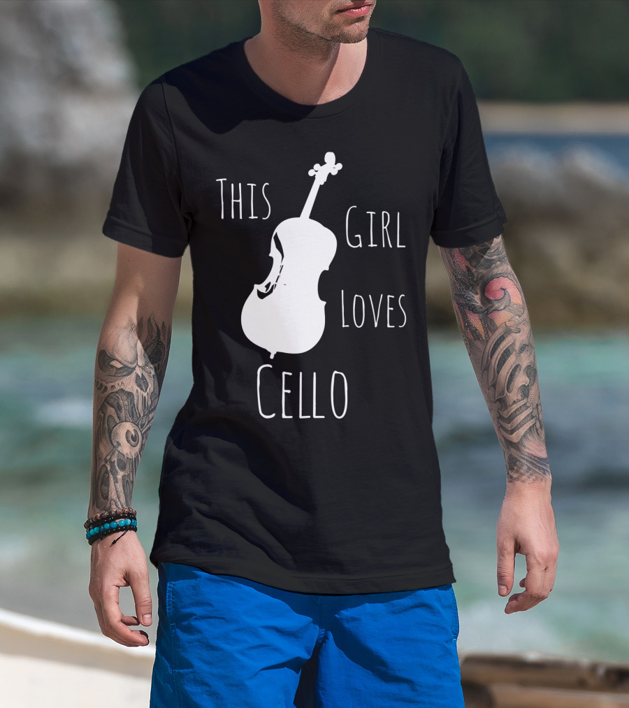 This Girl Loves Cello Fun Cute Girls Clothing T-Shirt