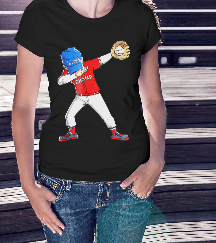 Champ Dabbing Baseball Dab Dance T-Shirt