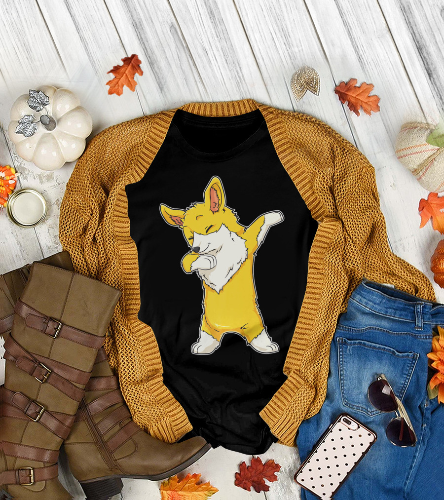 Corgi Dabbing Dance Welsh Corgis Dab T-Shirt