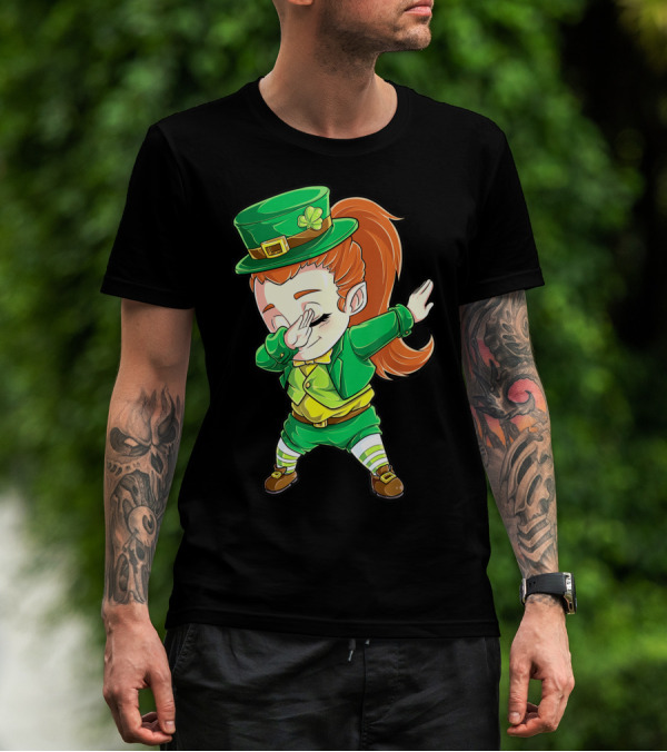 Dabbing Leprechaun St. Patrick's Day Animation T-Shirt