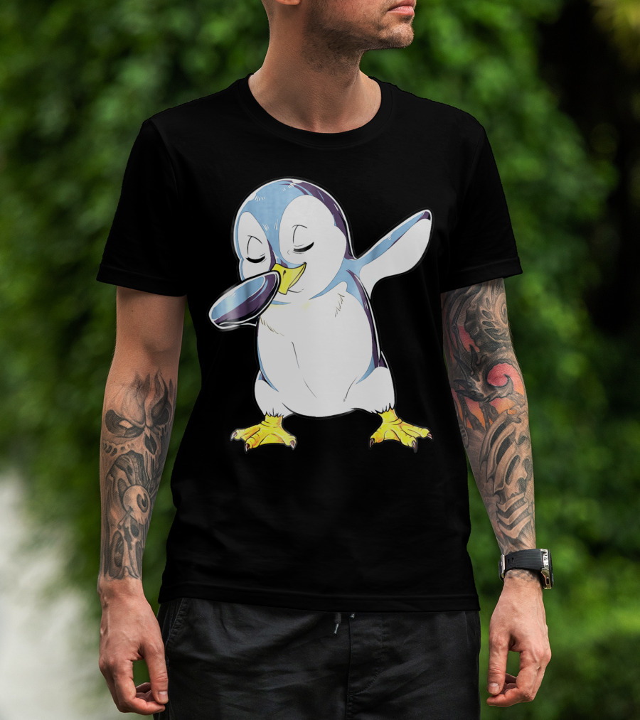 Dabbing Penguin Kids Boys Funny Dab Dance Bird Cute Fun T-Shirt