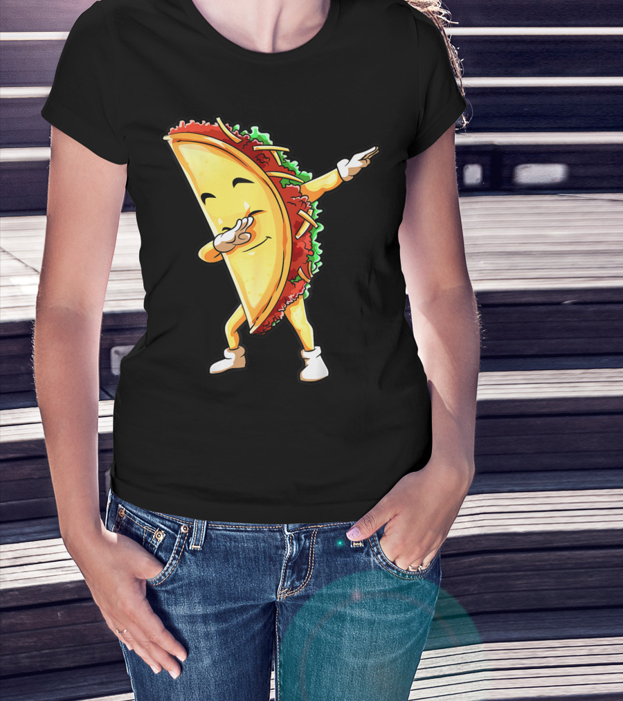 Dabbing Taco Funny Cinco De Mayo Mexican Food Lover Dab T-Shirt