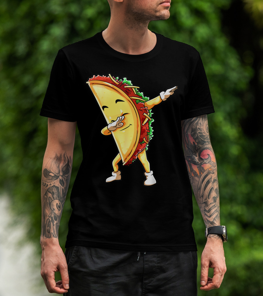 Dabbing Taco Funny Cinco De Mayo Mexican Food Lover Dab T-Shirt