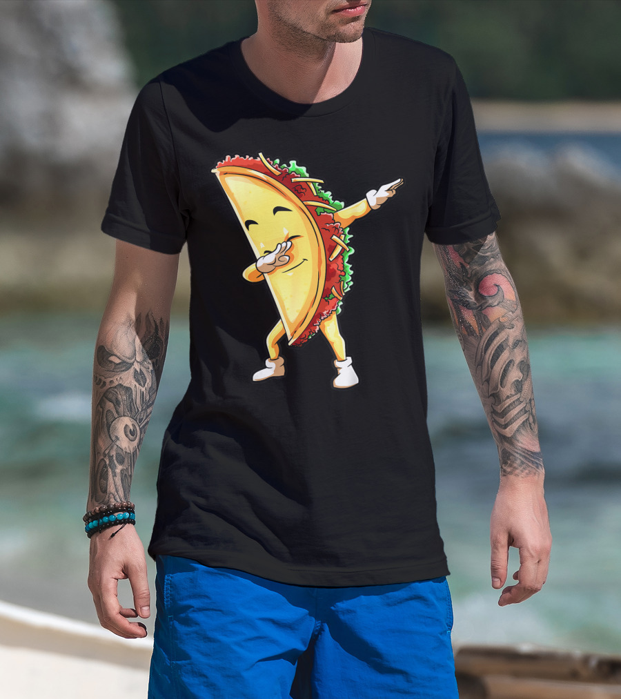 Dabbing Taco Funny Cinco De Mayo Mexican Food Lover Dab T-Shirt