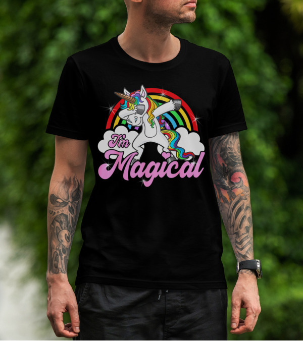 I'm Magical Dabbing Unicorn Rainbow T-Shirt