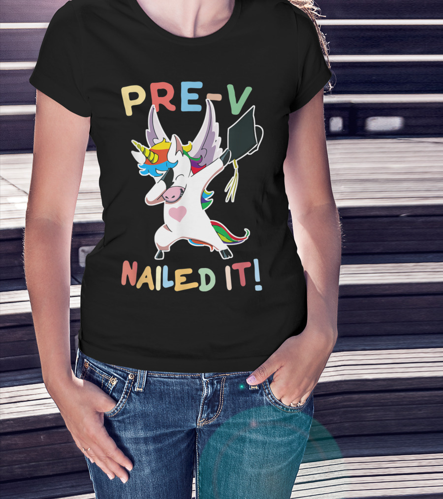 PRE-K Nailed It Dabbing Unicorn Graduate Graduation T-Shirt
