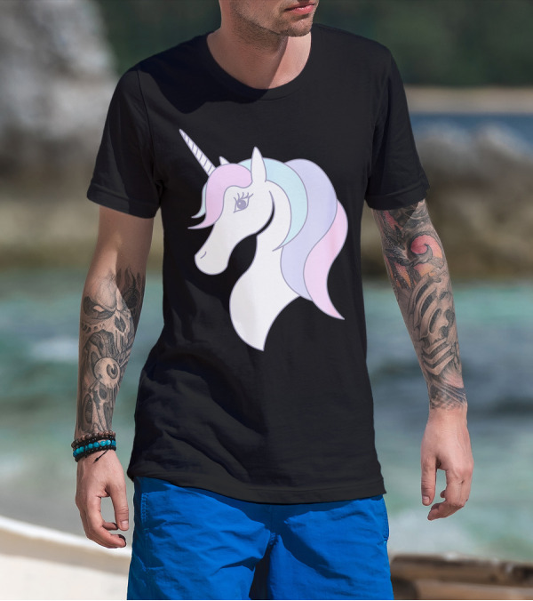 Fabulous Unicorn Pastel Colors For Women Girls T-Shirt