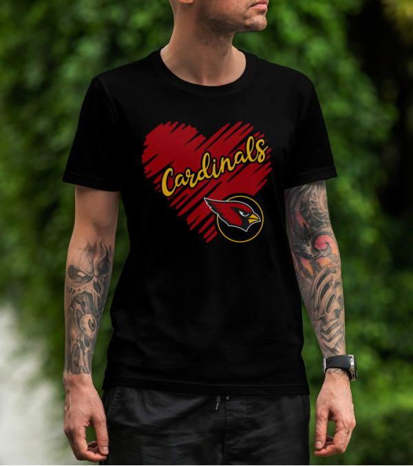Cardinals Heart T-Shirt