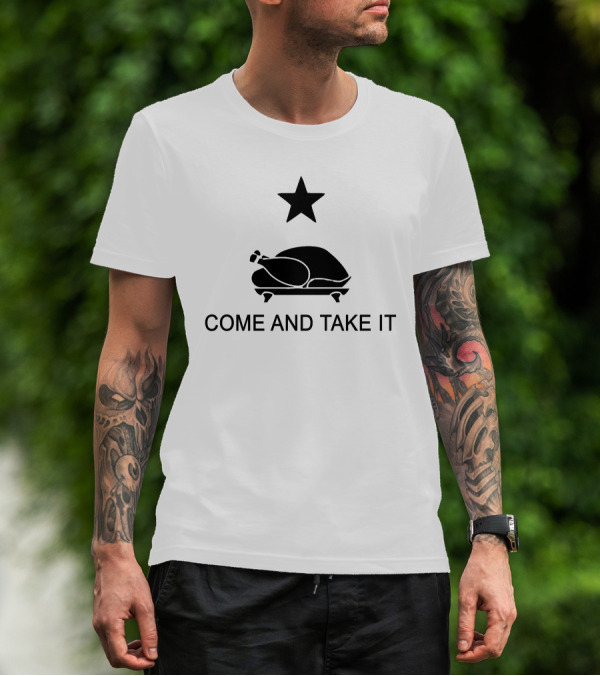 Thanksgiving Come And Take It Star Turkey T-Shirt